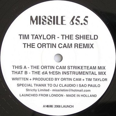 Tim Taylor - The Shield (The Ortin Cam Remix), 12'', (Vinyl)