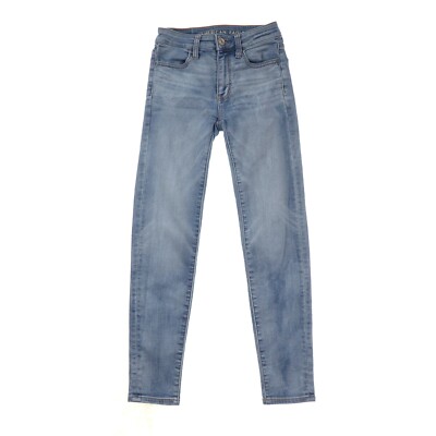 American Eagle Outfitters Hi-Rise Jegging Crop Womens 00 Light Blue