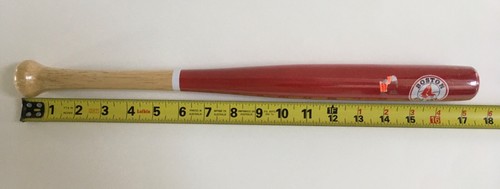 Boston RED SOX MLB 2000 WOODEN MINI BASEBALL BAT Red NEW & SEALED - Picture 4 of 9