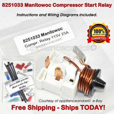 8251033 Manitowoc Current Starter Relay, Free same Day Shipping!