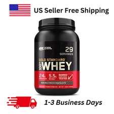 Gold Standard 100% Whey Protein Powder, Double Rich Chocolate, 2 Pound (Packagin