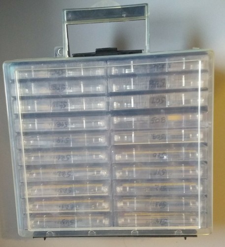 20 pcs Memorex DBS 90 Cassettes with Carrying Case Used / Taped Once. - Picture 3 of 4