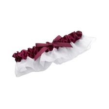 Purple Garter  Plum Satin Wedding Garter - One Size Fits Most - 1 Pc lrlg490 
