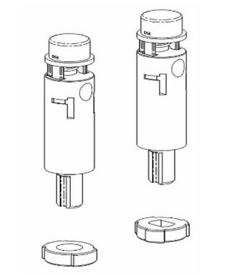 9TOTO Softclose MH/MH slim/RP/GP für WC-Sitz 793000600 (Beide Teile abgebildet)