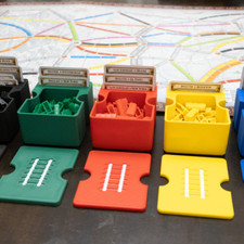 Ticket To Ride Train and Route Card Magnetic Organizer - Fits in Original Box!