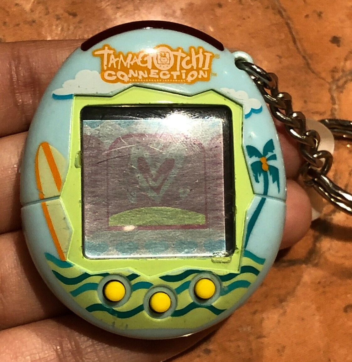 RARE Tamagotchi Connection V2: Tropical Edition, Green and Blue
