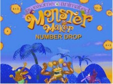 Awesome Animated Monster Maker Number Drop PC CD math estimating number problems