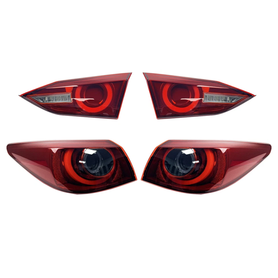 Luz trasera LED roja luz trasera freno trasero para Infiniti Q50 V37 400R 2018-2023 par Foto 4 de 4