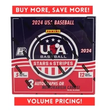 2024 Panini USA Stars & Stripes Baseball H2 Box 3 AUTOS OR MEMS PER BOX!