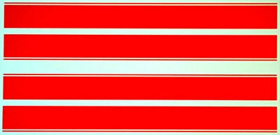 IDC DECALS Renn, Race, Viper, Rallye Streifen Stripes rot red 1:18 Decal Abziehbilder