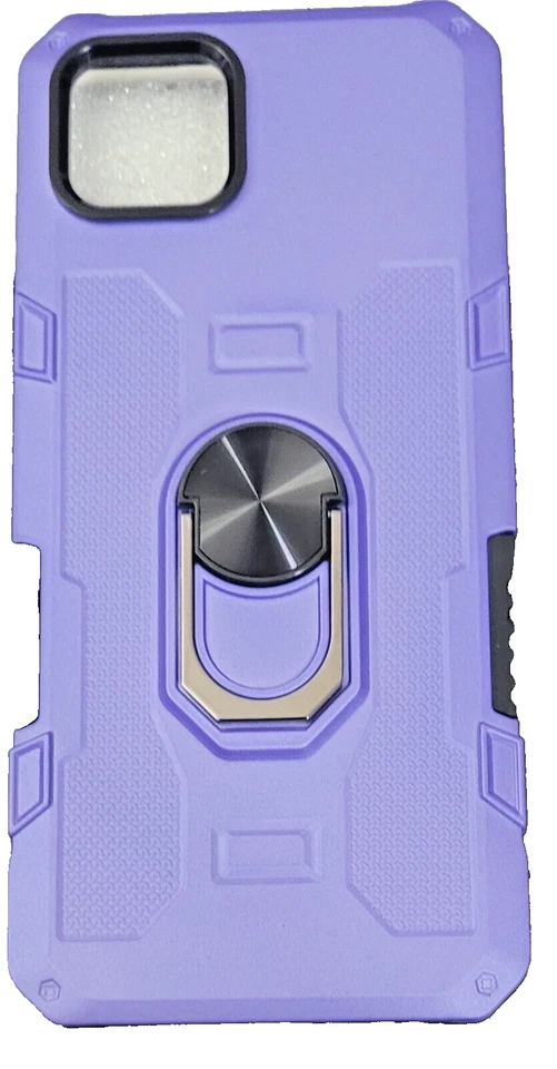 Lote de 5 fundas híbridas blindadas con soporte de anillo magnético para Samsung Galaxy A04 5G Foto 4 de 4