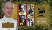 Gambia 2011 - Jane Goodall Gombe - Sheet of 4 Stamps - Scott #3377 - MNH