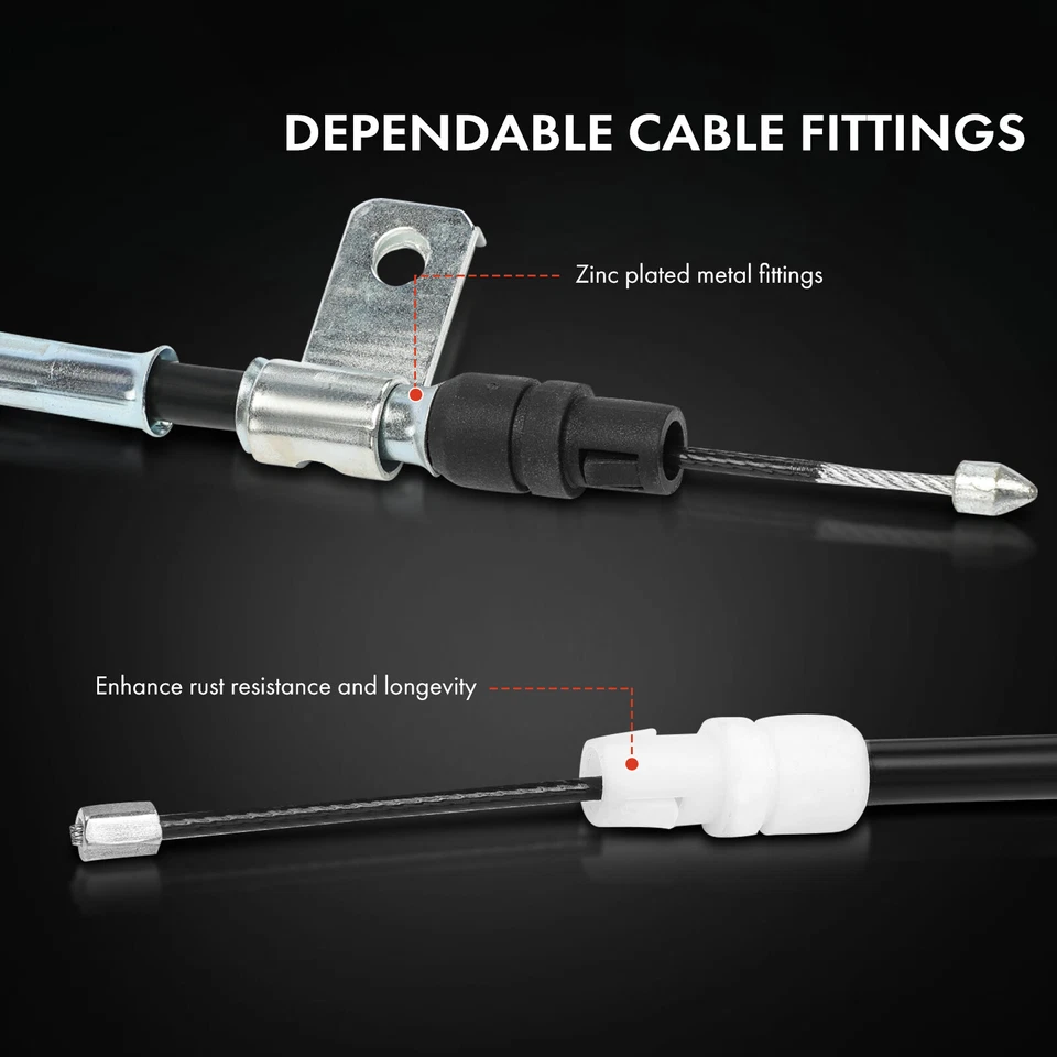 Cable de freno de estacionamiento trasero izquierdo y derecho para Chevrolet Silverado 1500 2009-2013 GMC Foto 4 de 4