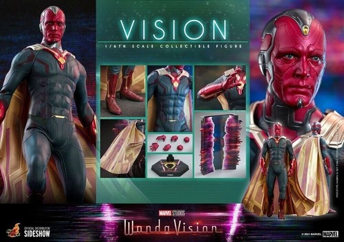 Hot Toys 1/6 WandaVision Vision 31 Cm TMS037 Nuevo Brown Box - Imagen 9 de 9