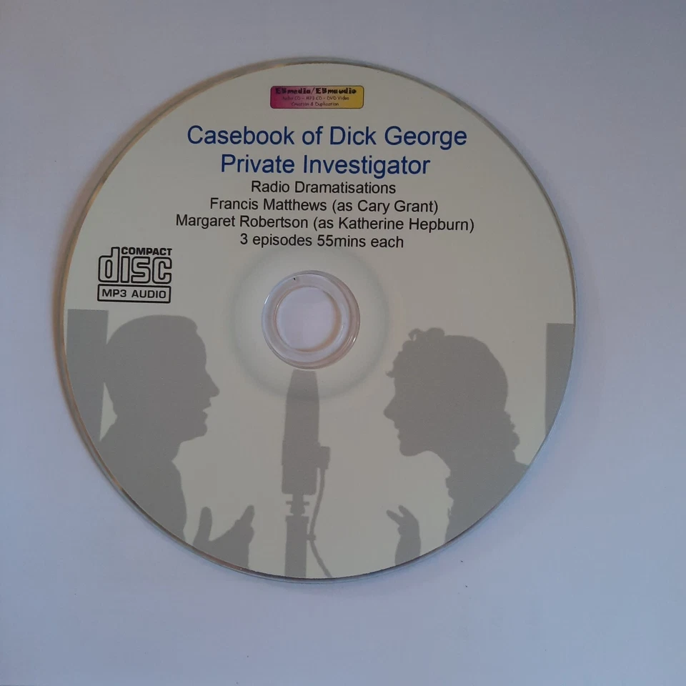 Casebook of DICK GEORGE Private Eye.- Detective OLD Time RADIO series Mp3 CD