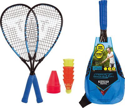 Talbot Torro Speedbadminton Set SPEED 6600 blau-schwarz blau-schwarz