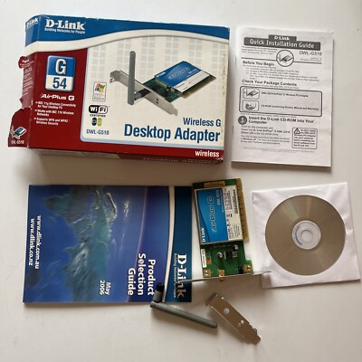 D-Link Wireless AirPlus G 54 Desktop Adapter DWL-G510 | EBay