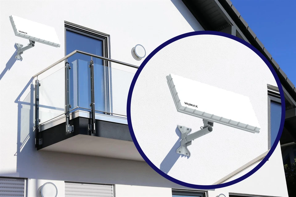 Humax Single Flat Sat Flachantenne H39D Satelliten-Flachantenne für 1 Teilnehmer - Bild 4 von 4