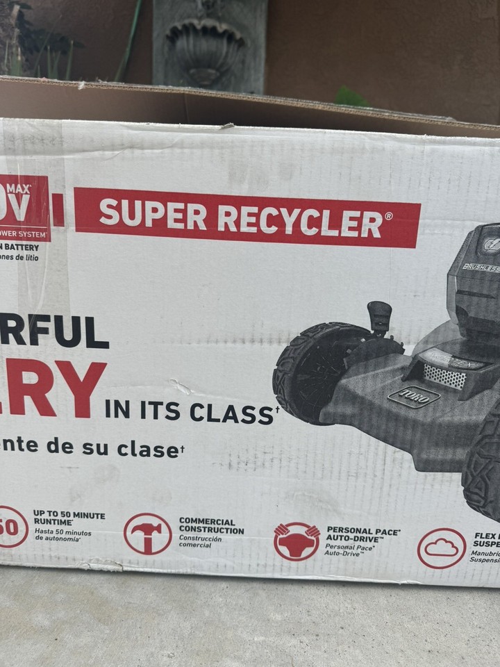 NEW Toro 21566 60V Cordless Self Propelled Lawn Mower No battery No