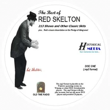 BEST OF RED SKELTON - 213 Shows Old Time Radio In MP3 Format OTR 3 CDs