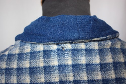 Vestaglia vintage anni 50 Holmwood Wrap British lana panno blu 42" revival - Foto 17 di 24