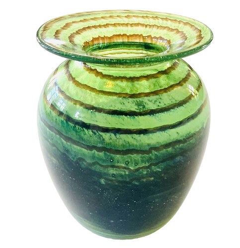 Multi Color Art Glass Vase Soffieria Parise Art Glass. Made In