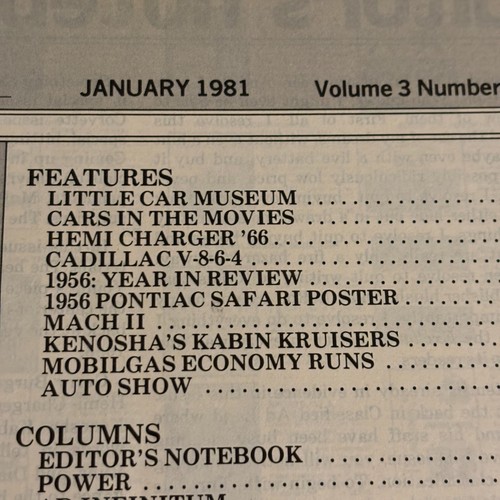 Car Exchange January 1981: '56 in Review, '66 Hemi Charger, Cars in movies - Picture 5 of 5