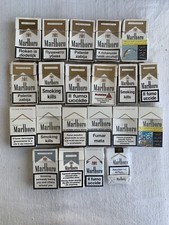 Lotto 21 Pacchetti Sigarette Vuoti MARLBORO Light & Gold Italia+Estero #15
