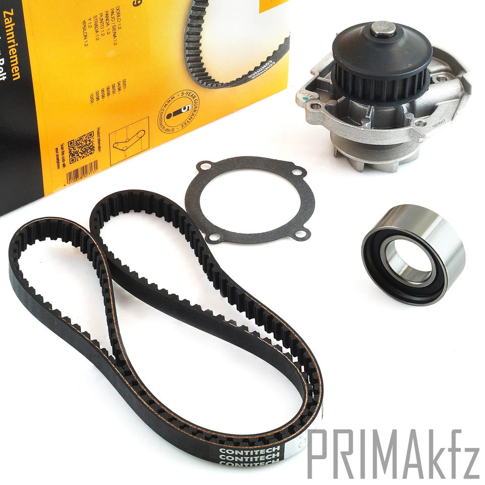 CONTI CT999 Zahnriemen + Spannrolle Wapu für Fiat Doblo Palio Panda Punto 1.2