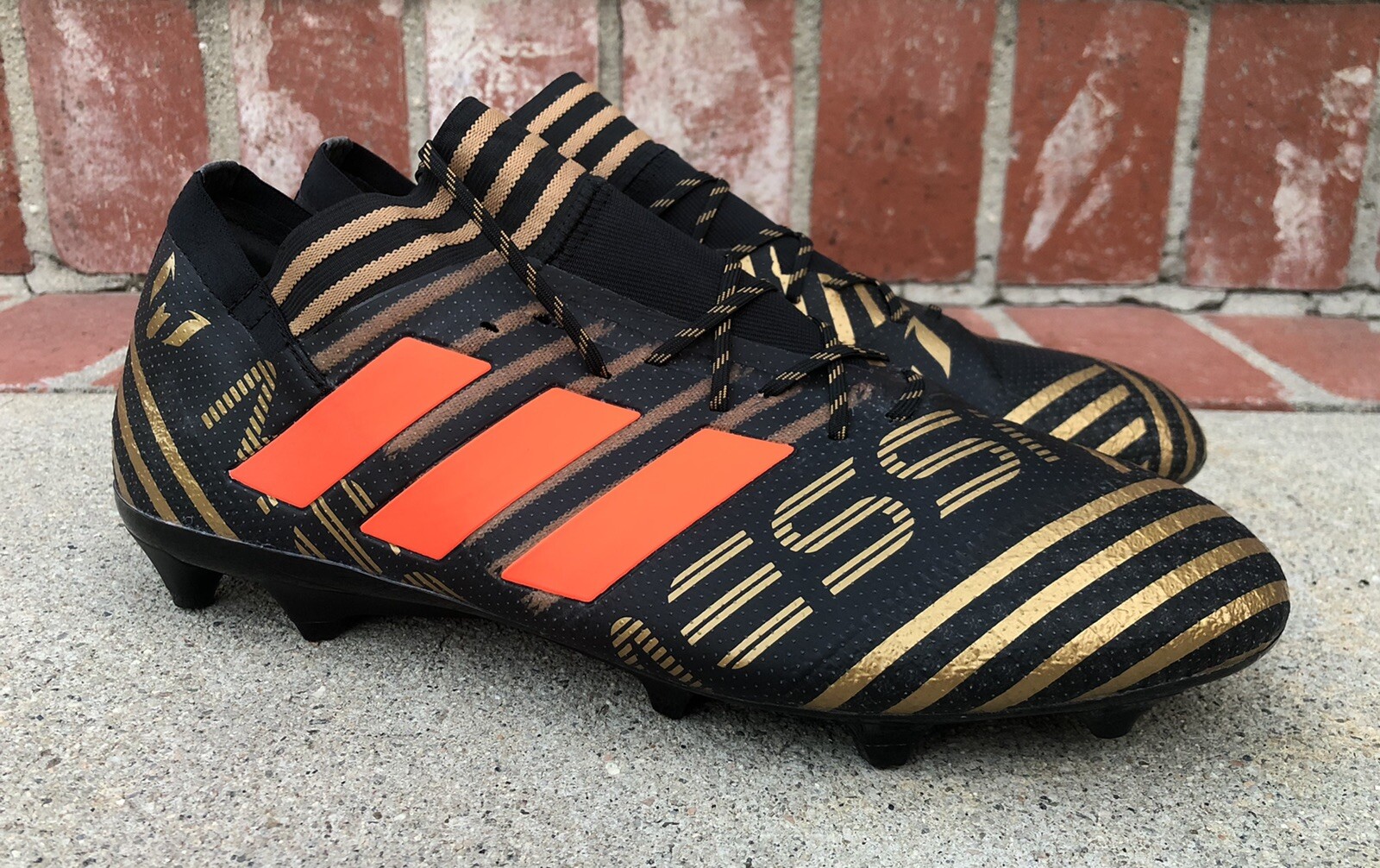 Adidas Nemeziz Messi FG Size 12 Mens Cleats BB6351 Black Solar Red | eBay