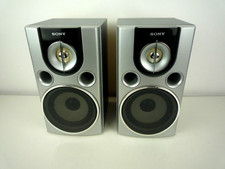 PAIR OF SONY SS-CHPX7 6 OHMS 40 WATT BOOKSHELF STEREO SPEAKERS