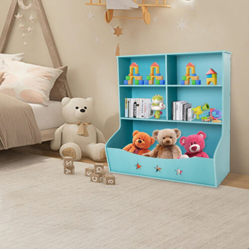 3 Tier Low Bookcase Display Shelving Storage Shelves PVC Board Unit Stand USA - Picture 4 of 18