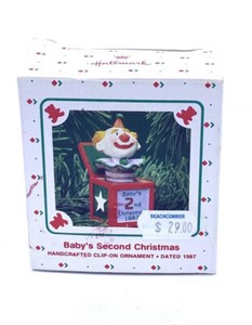 baby's second christmas ornament