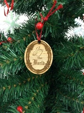 Christmas Natural Wood Christmas Tree Ornaments Joy To The World