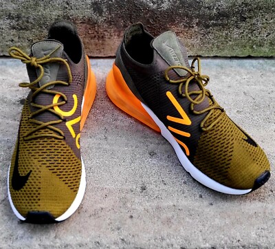 Nike Air Max 270 A01023-301 Green Ora nge Running Sneakers USA