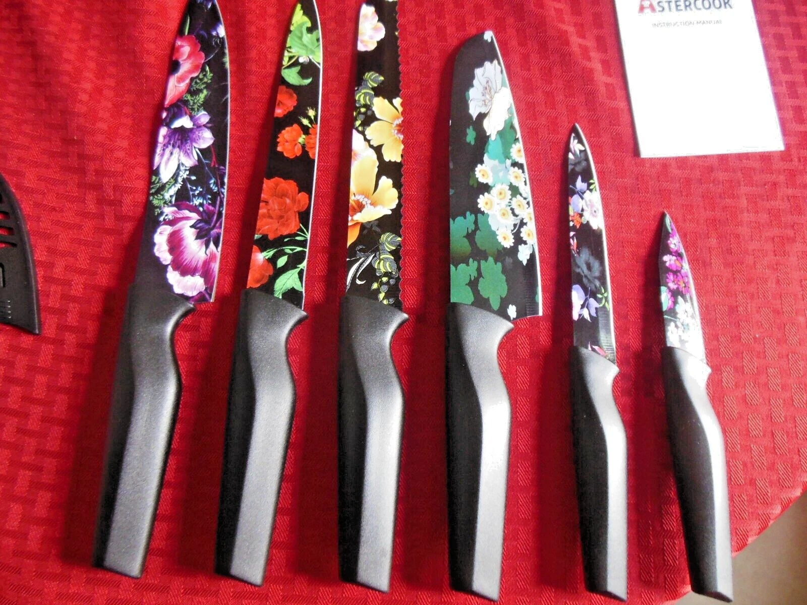 ASTERCOOK *12 Piece Flower Knifes German Carbon Stainless Steel * Free Shipping