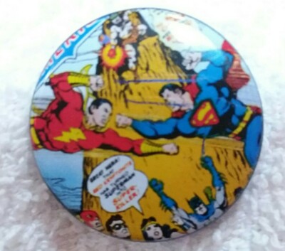 SUPERMAN vs SHAZAM! DC Universe Classics pin DC Action Comics characters