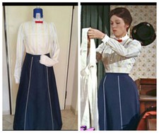 Mary Poppins Nanny Walt Cosplay Costume dress J.10 21