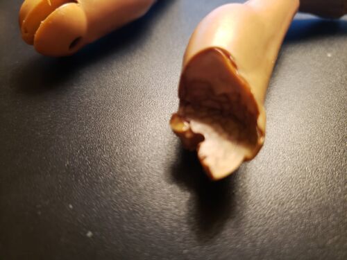 Vintage 1966 Ideal Captain Action Figure Parts For Restoration- 3 Lower Legs - Picture 6 of 7
