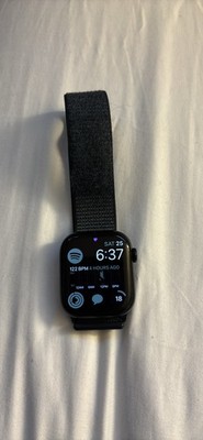 Apple Watch Gen 10 Series 10 42mm Jet Black Aluminum - Ink Sport Loop MWWG3LW/A