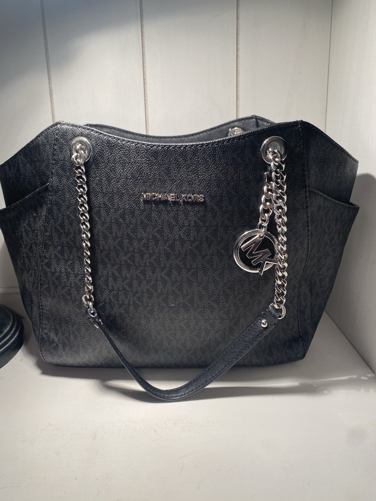 Michael Kors Jet Set Travel Large Chain Shoulder Tote Bag