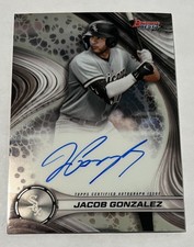 Jacob Gonzalez 2024 Bowman's Best On Card Rookie Auto Chicago White Sox RC. rookie card picture