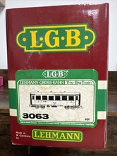 LGB 3063 RhB Passenger Coach Chur St. Moritz Red Made In West Germany In Box LN