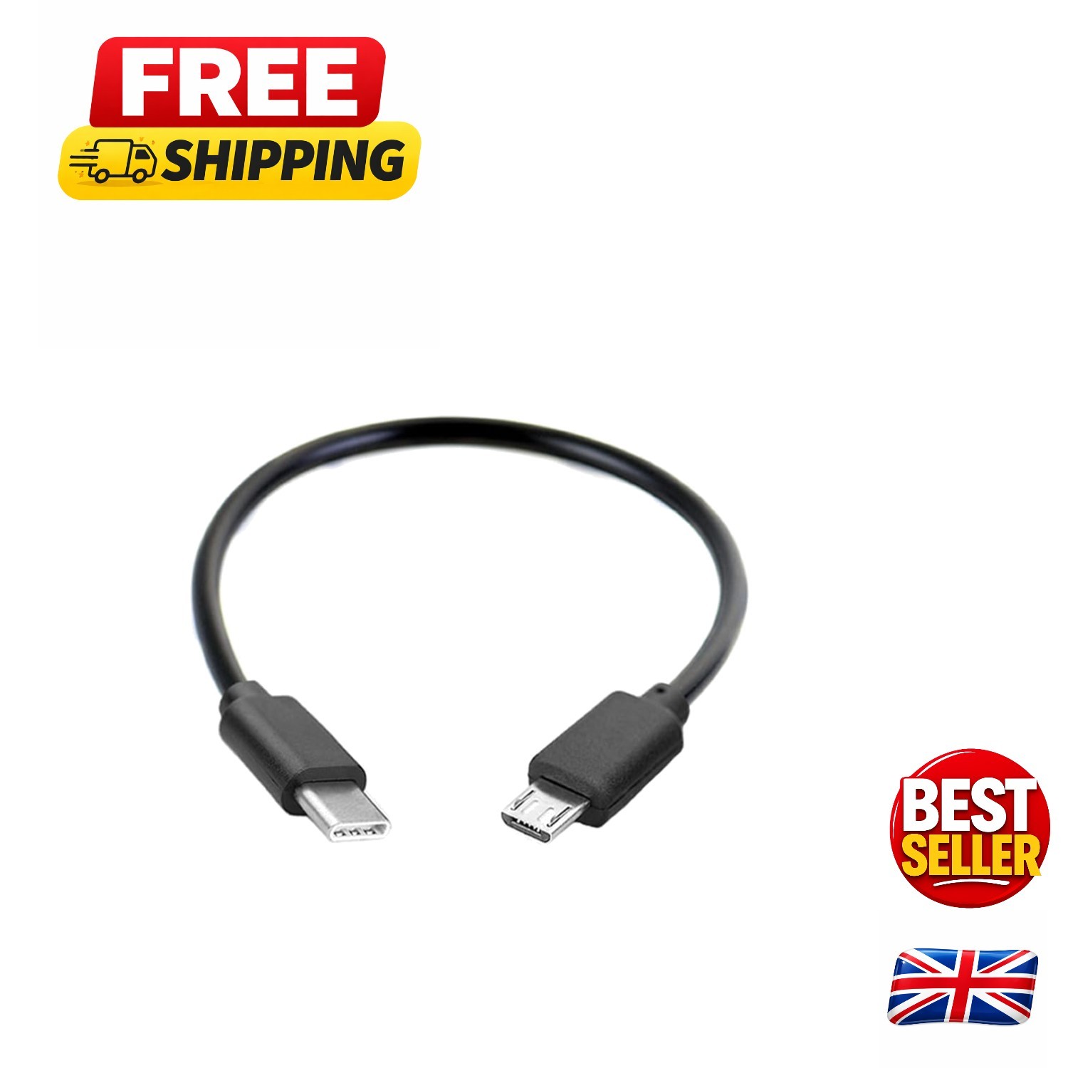 USB C to Micro USB Cable - Type C to Micro USB Cable Compatible with Galaxy S...