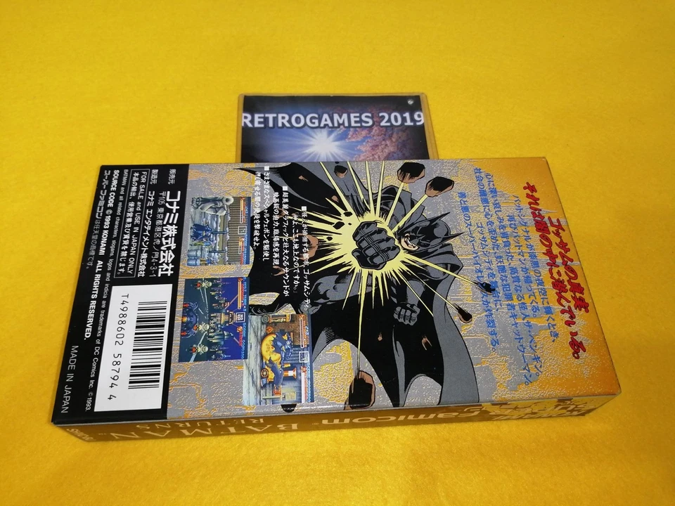 BATMAN RETURNS NINTENDO SUPER FAMICOM SFC REG CARD. - Image 3 of 3