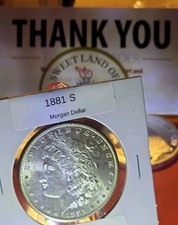 1881-S Morgan Dollar Pristine Gem , Check Face, Fields & Revers Almost Mark Free