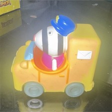 Character Options Peppa Pig Zebra Mail Truck Toy Vehicle Yellow with Blue Hat