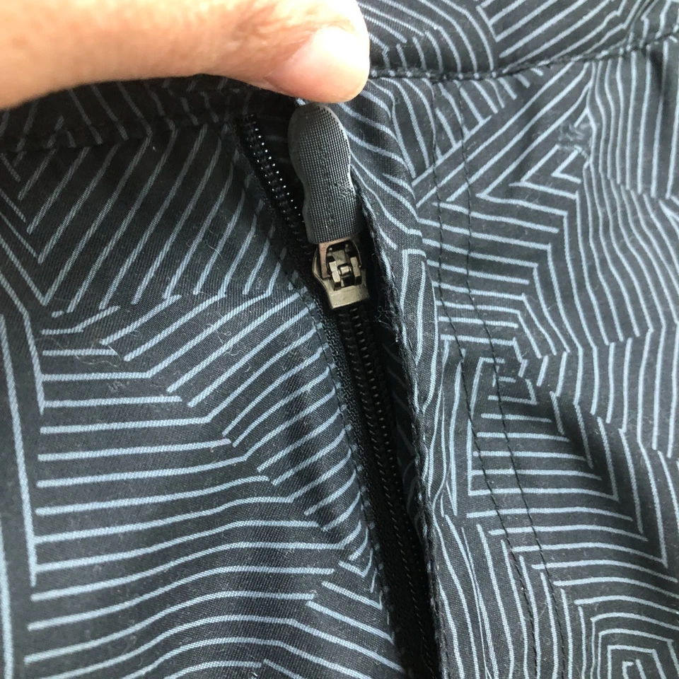 Fox Racing 短裤 30 男式灰色条纹拉链口袋斜纹布平底休闲标志 — 第 4/4 张图片