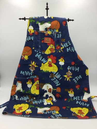 1970s Graphic HEE HAW Novelty Apron BBQ One Size Ties