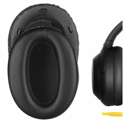Geekria Protein Leather Ear Pads for Sony WH1000XM2 Headphones (Black)